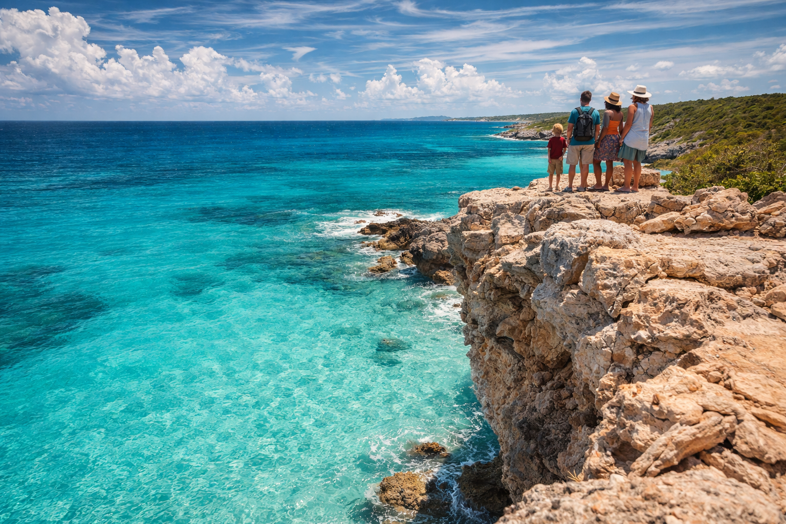 Pelican Bay in Anguilla from above