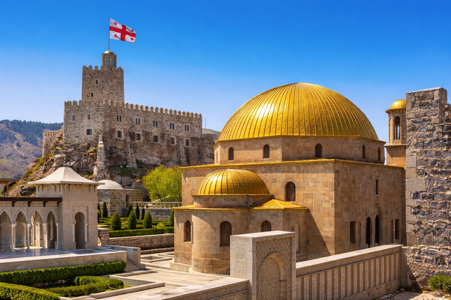 Rabat di Malta dengan seni bina tradisional