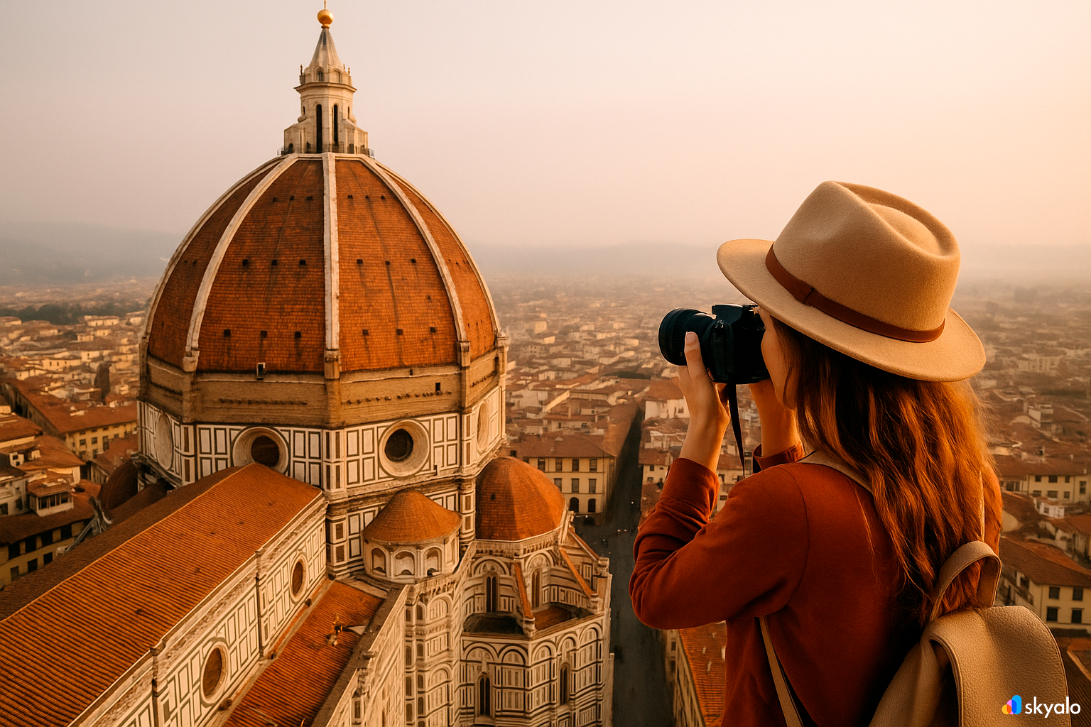 Снимок купола Дуомо — маршрут по музеям сохранён в телефоне