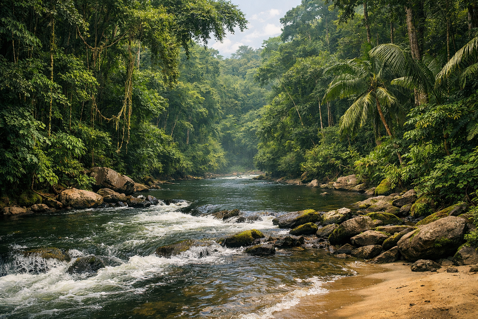 Tropical forests of Campo-Ma’an National Park in Cameroon