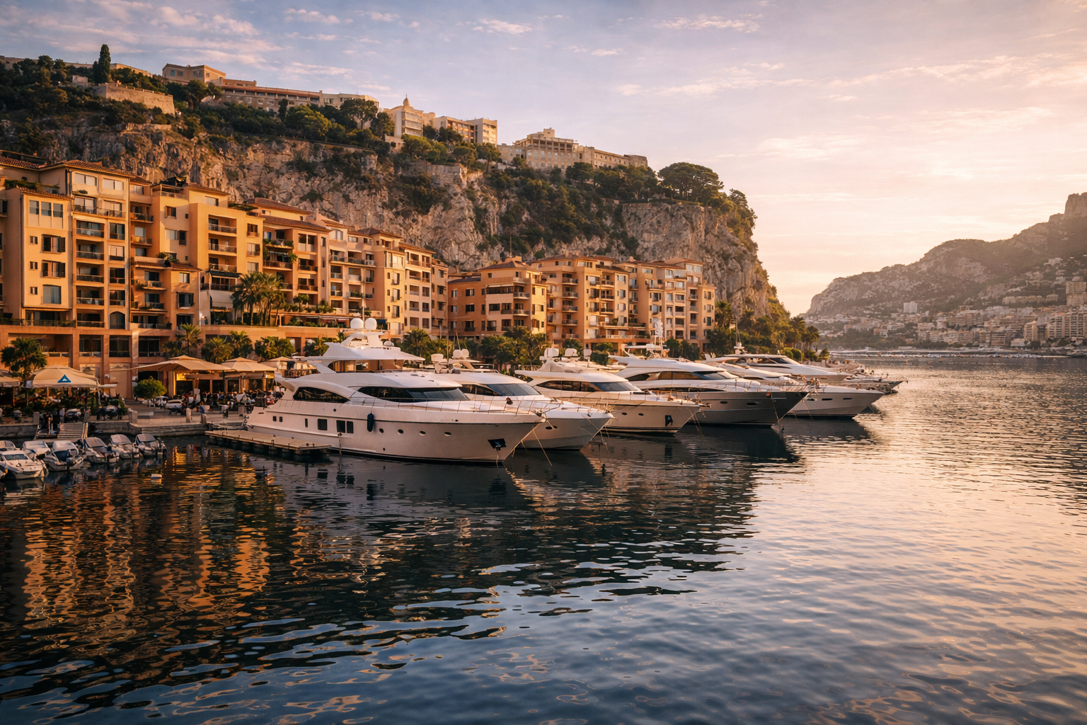 Monaco Exotic Garden with cacti and city views