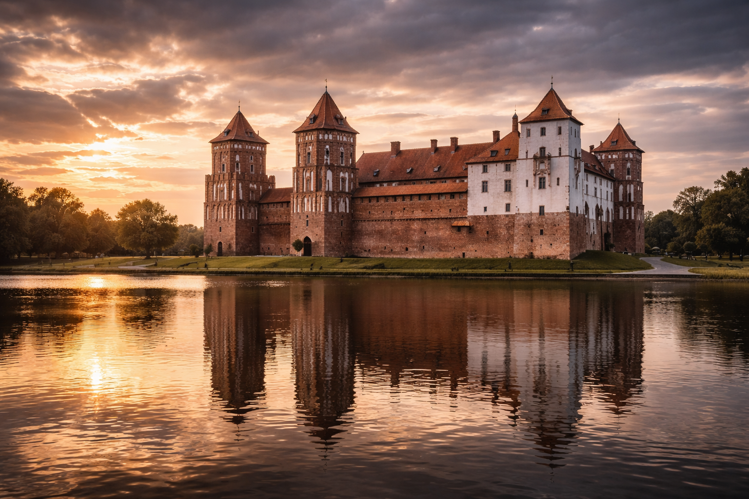 ベラルーシの中世要塞 ミル城