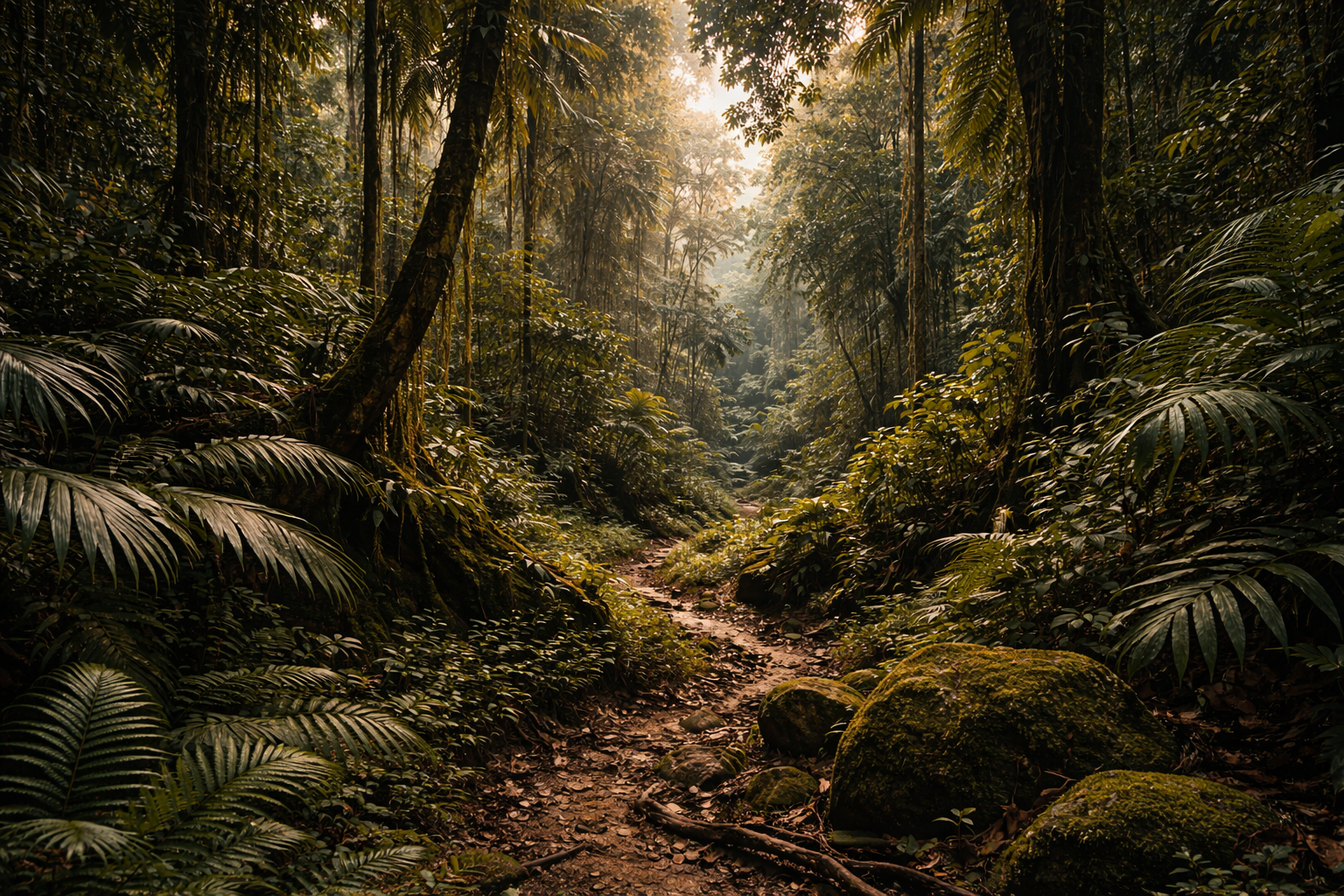 Vidiniai Liberijos regionai su tankiomis džiunglėmis