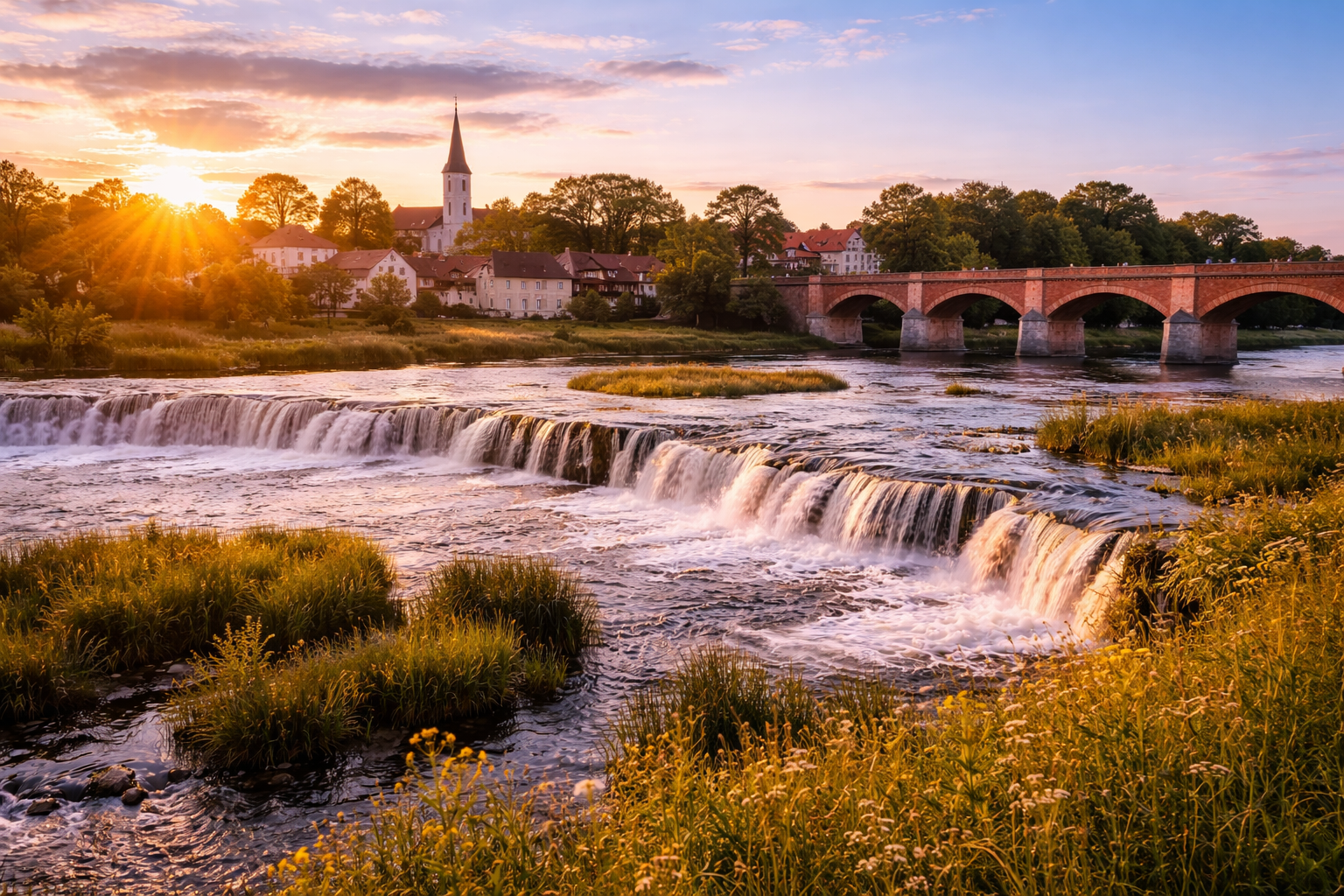 Ventas Rumba waterfall in Kuldīga