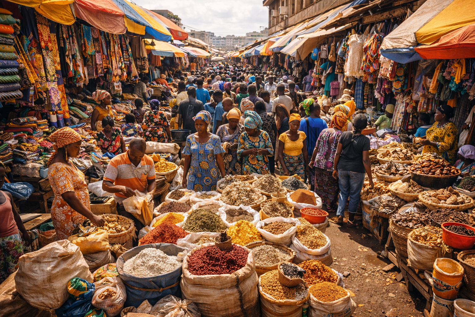Mercato Madina a Conakry