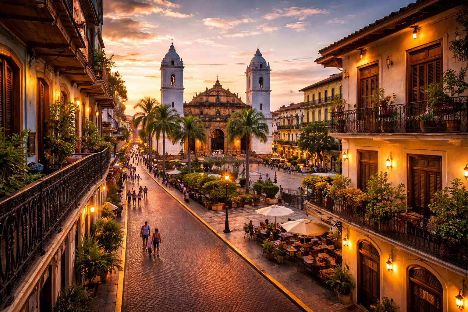 The historic Casco Viejo district in Panama City