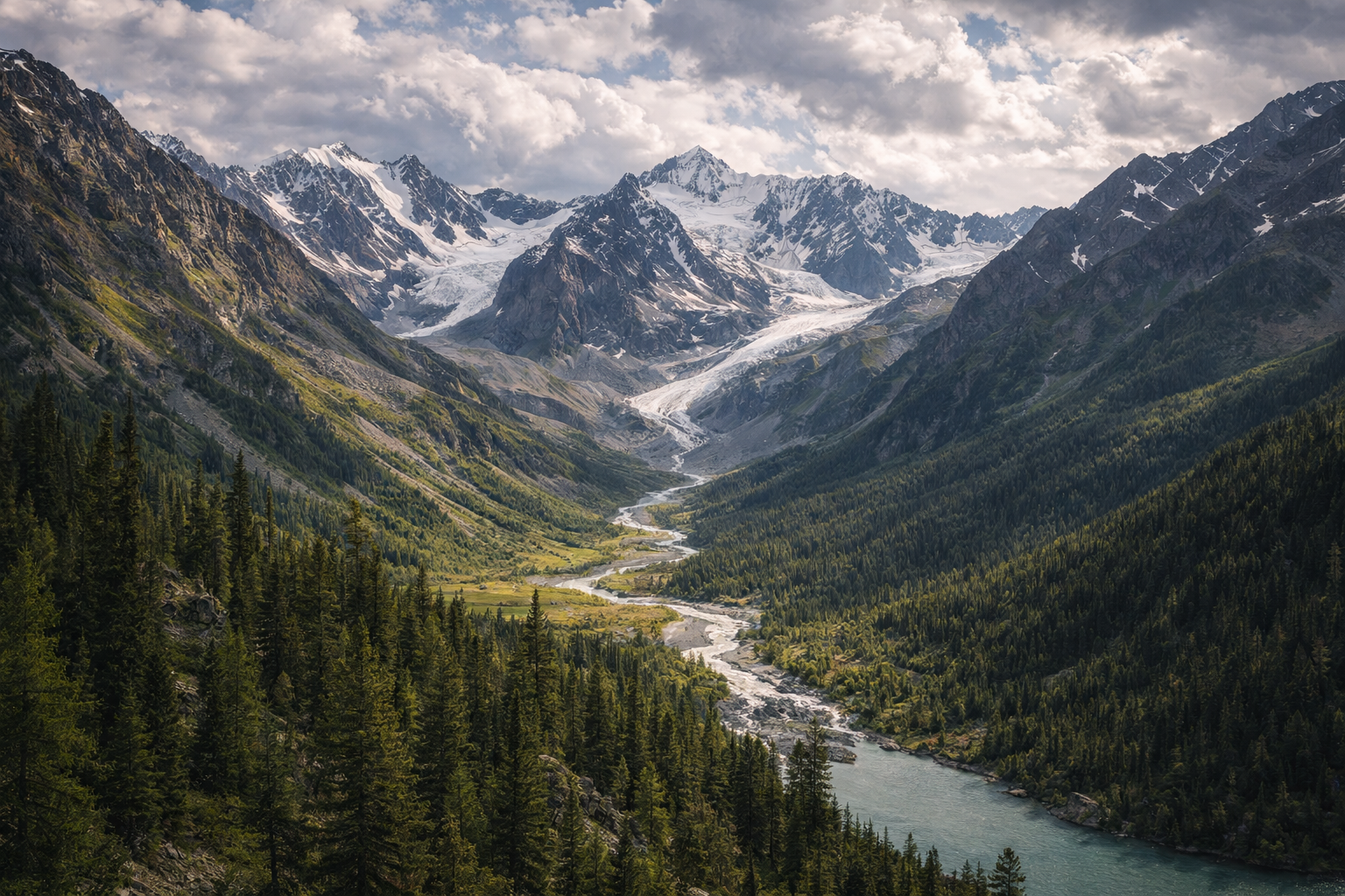 مناظر جبلية في متنزه كاتون-كاراغاي الوطني
