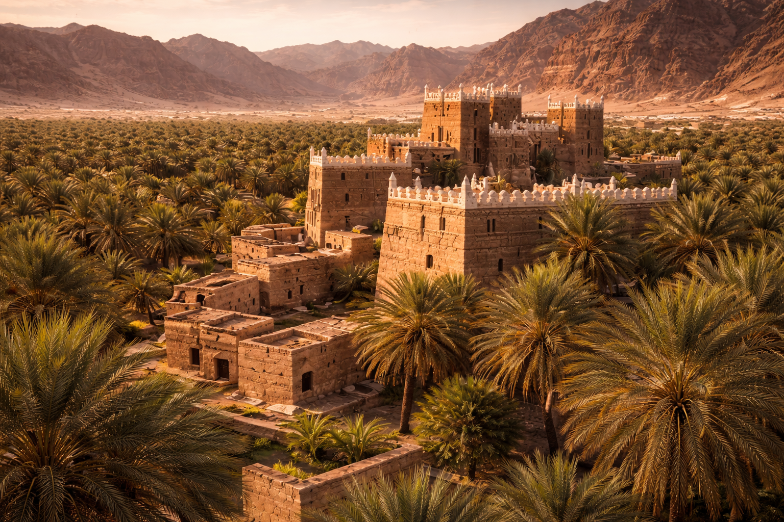 Rodina sa prechádza tradičnou dedinou Nadžránu