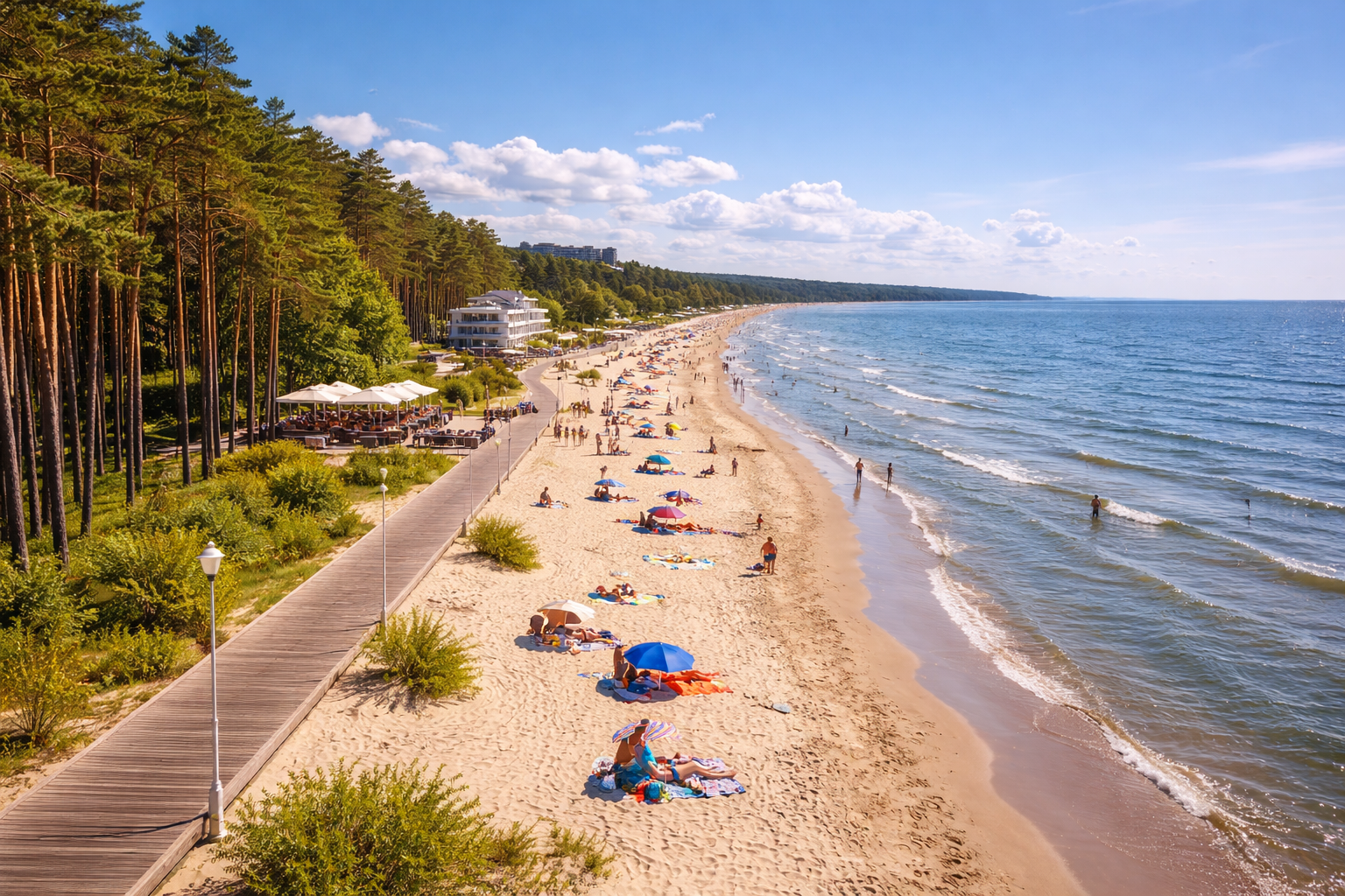 Jurmala beaches on the Baltic Sea