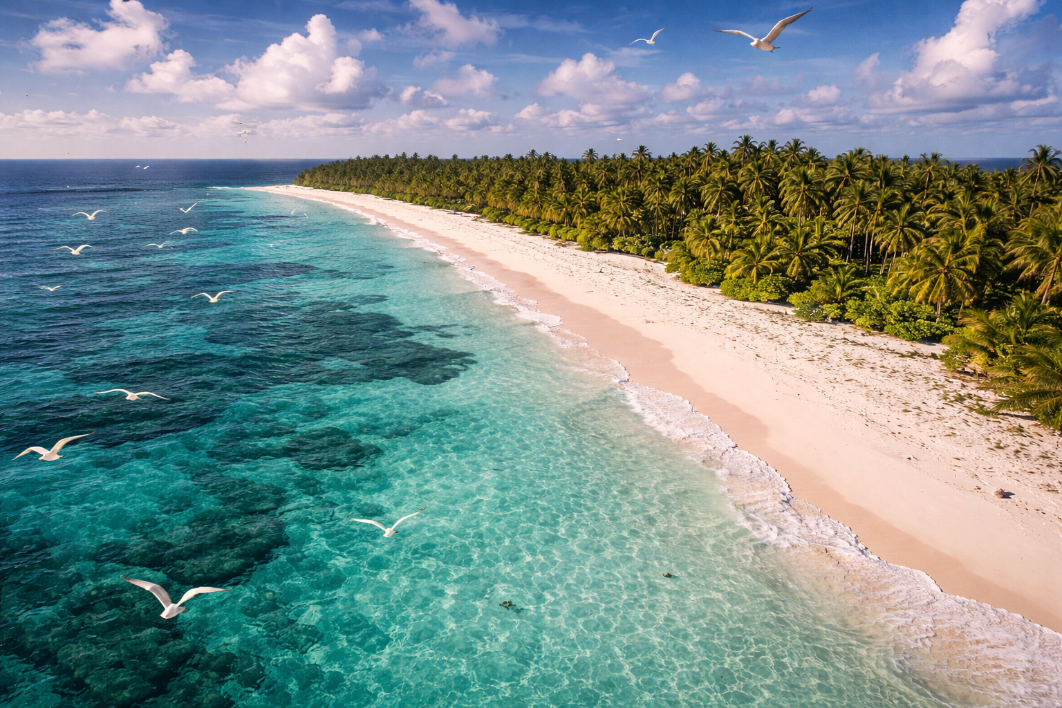 جزيرة بيرد بشواطئها البيضاء ومحيطها ومستعمرات الطيور