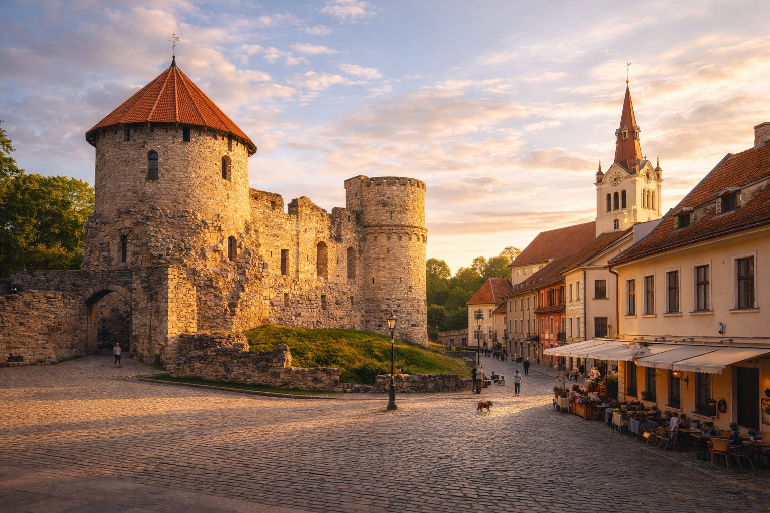The medieval castle of Cēsis