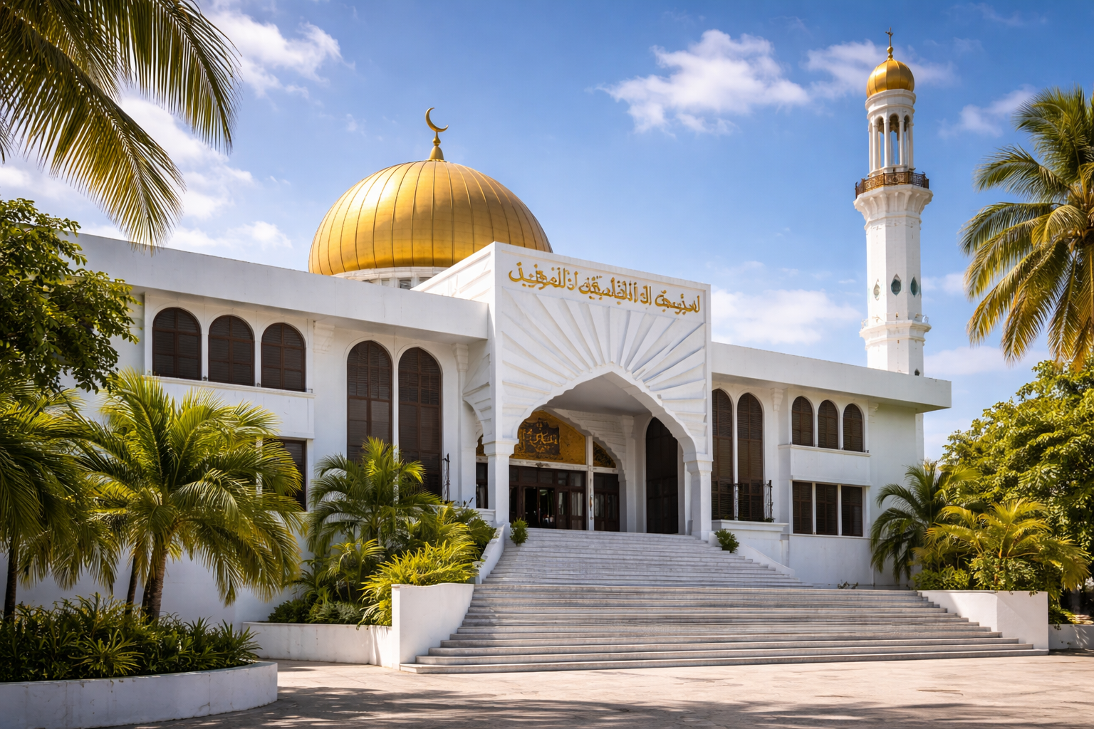 Grand Friday Mosque with a golden dome