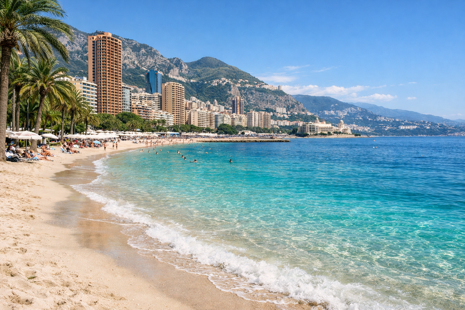 Monaco Oceanographic Museum on the rock and a tourist with a smartphone with an eSIM