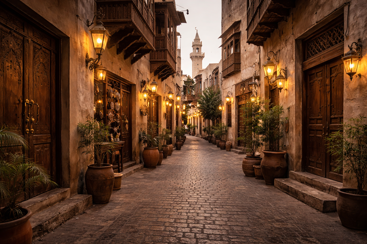 העיר העתיקה מוחרק עם אדריכלות מסורתית וסמטאות צרות