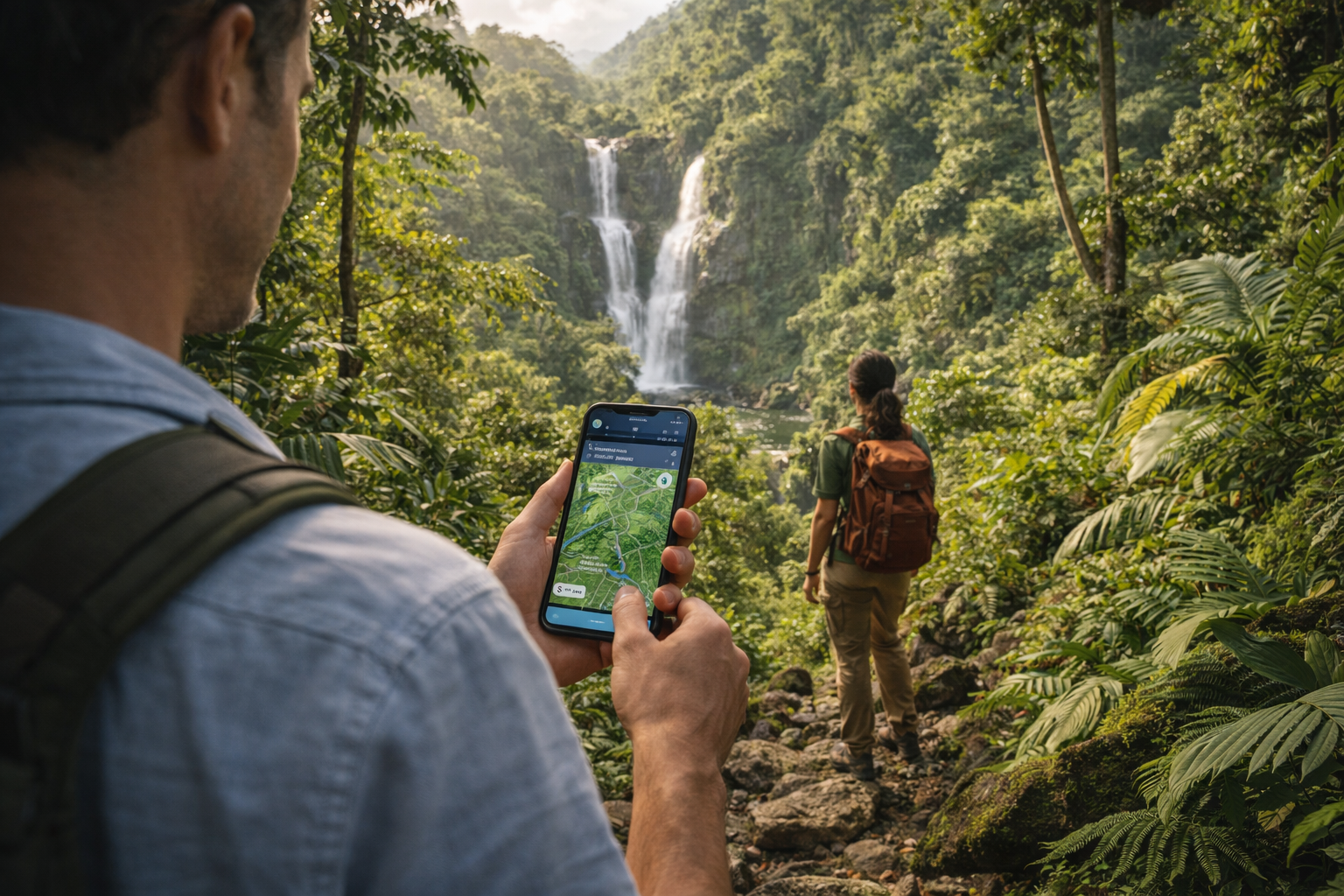 Ostrov Taveuni na Fidži s tropickými lesy, vodopády, horskými trasami a cestováním s eSIM pro pohodlnou navigaci po přírodních místech