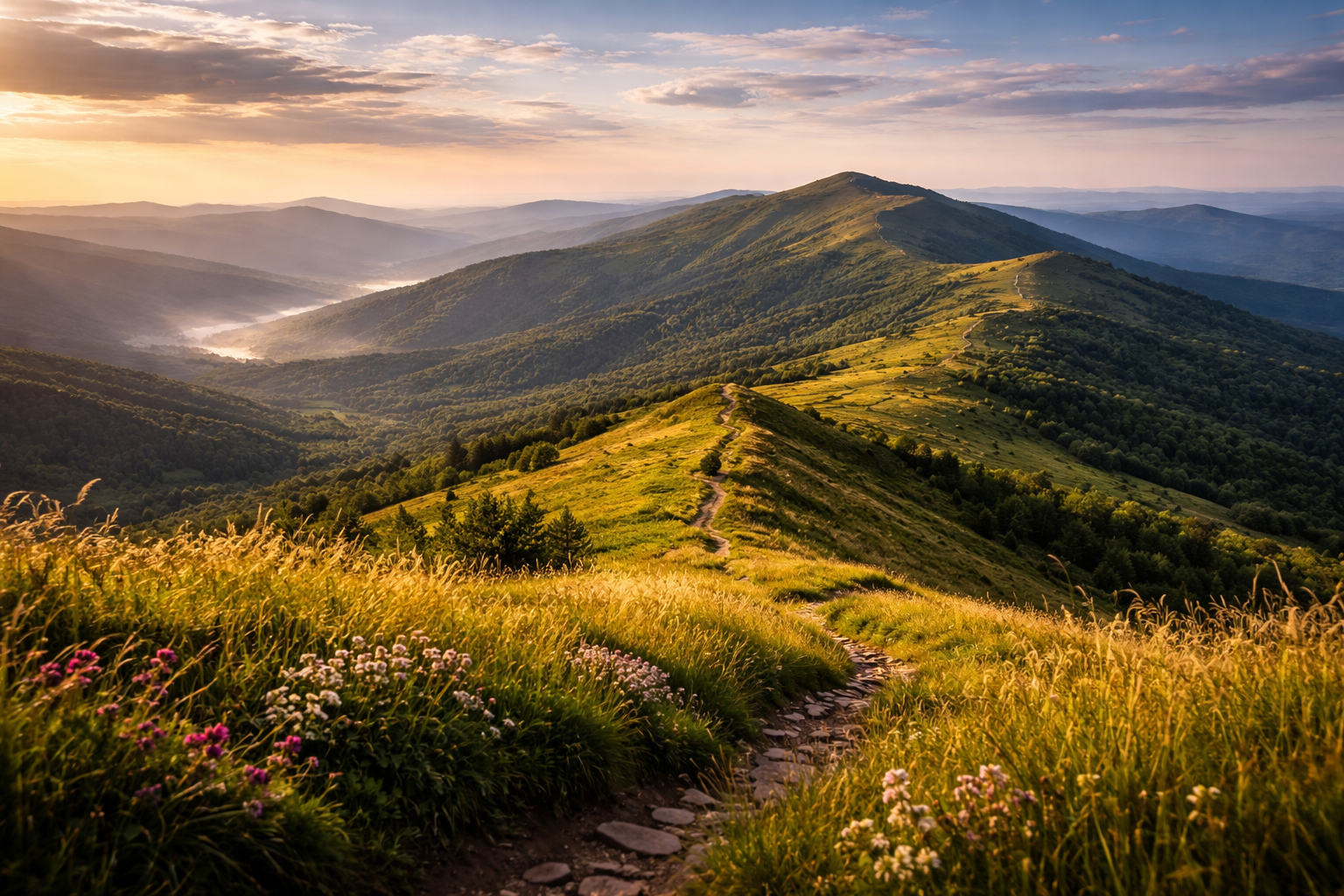 جبال بيشچادي ومناظر طبيعية