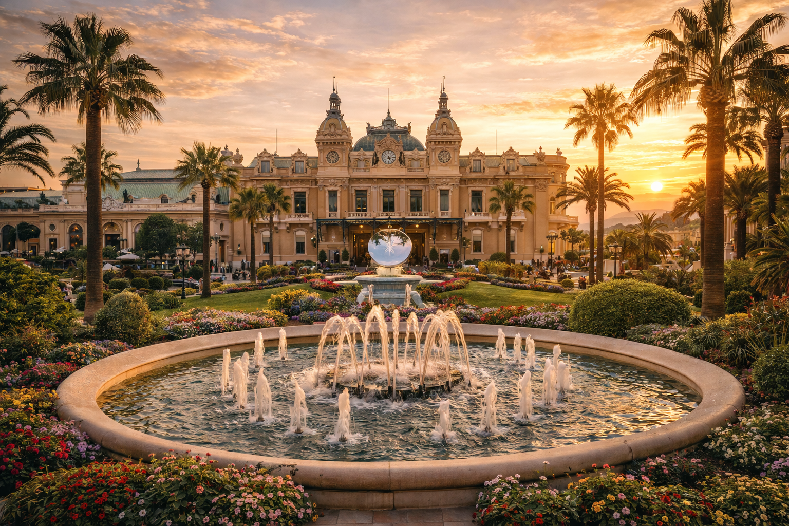 Larvotto promenade by the sea
