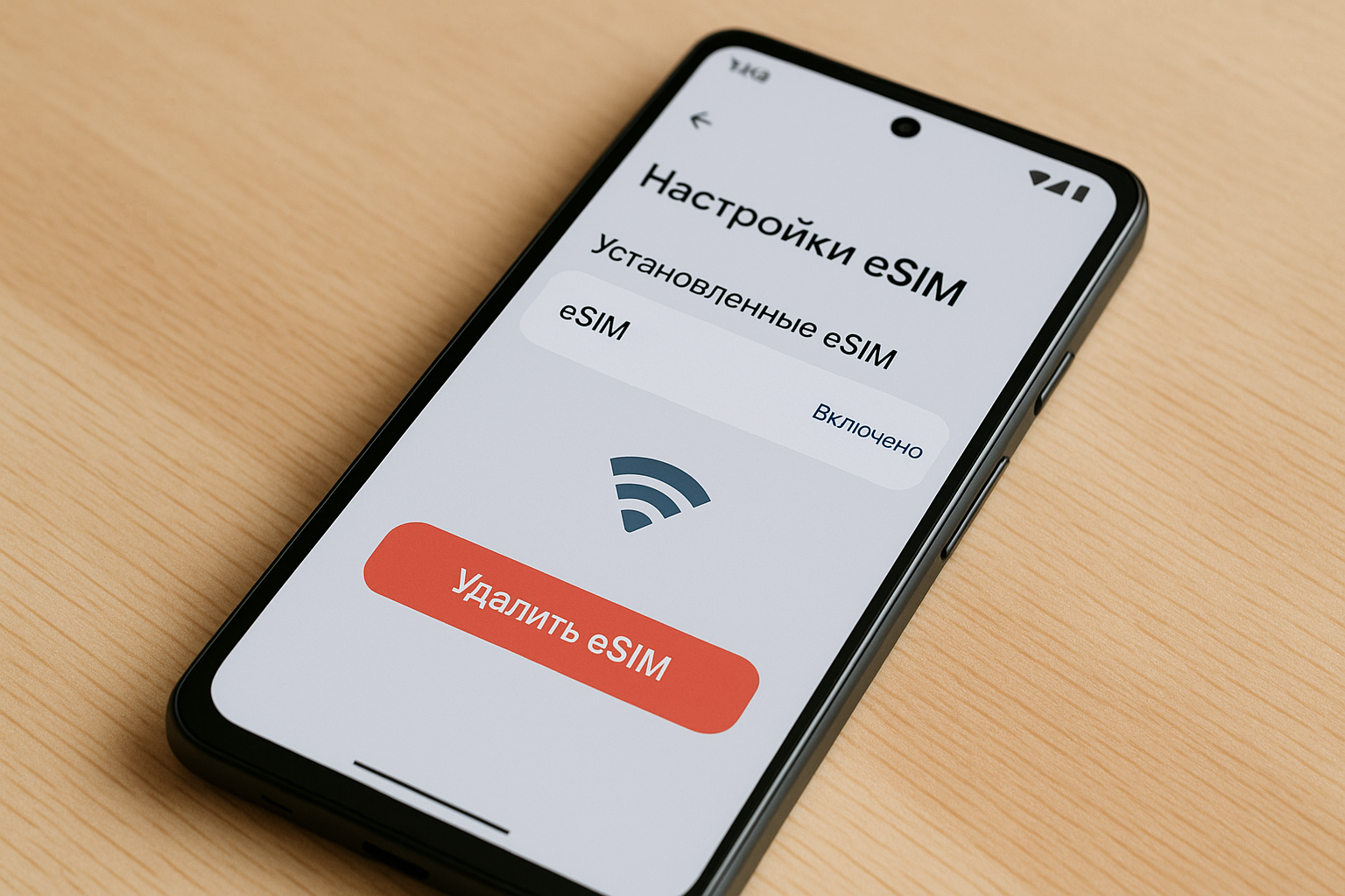 Иногда помогает удалить профиль eSIM и активировать его повторно.