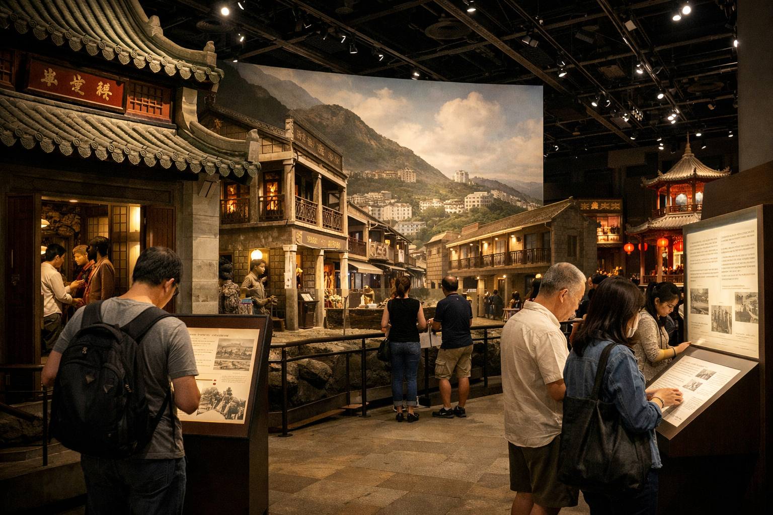 An exhibit at the Hong Kong Museum of History.