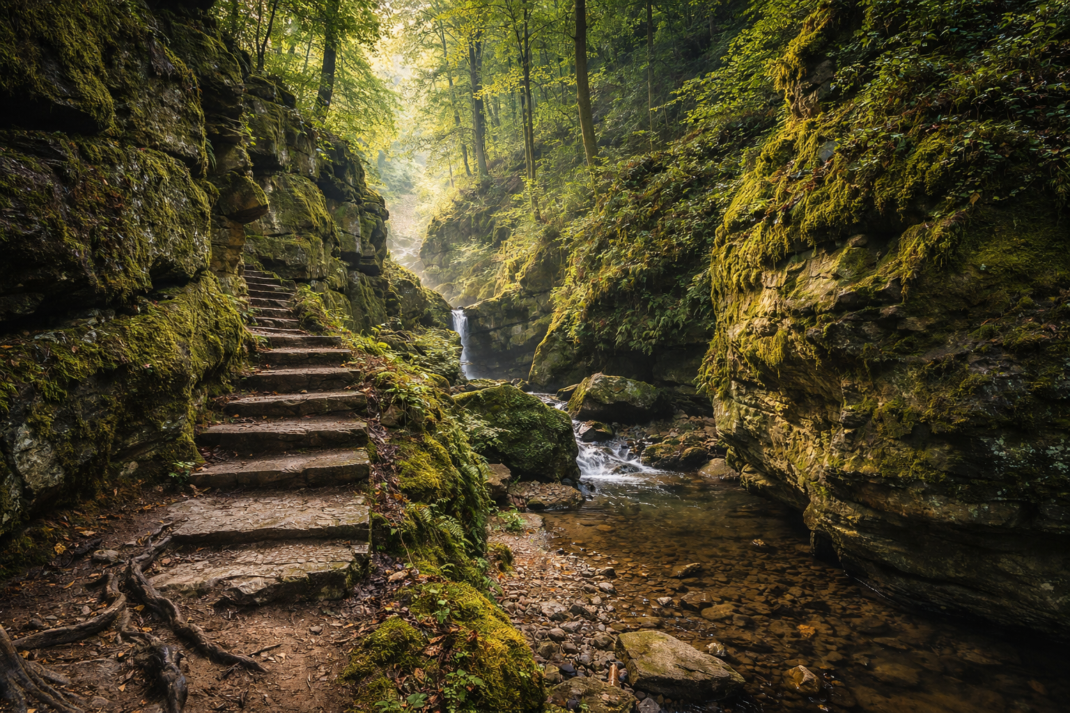 Casco antiguo de Luxemburgo con murallas y puentes