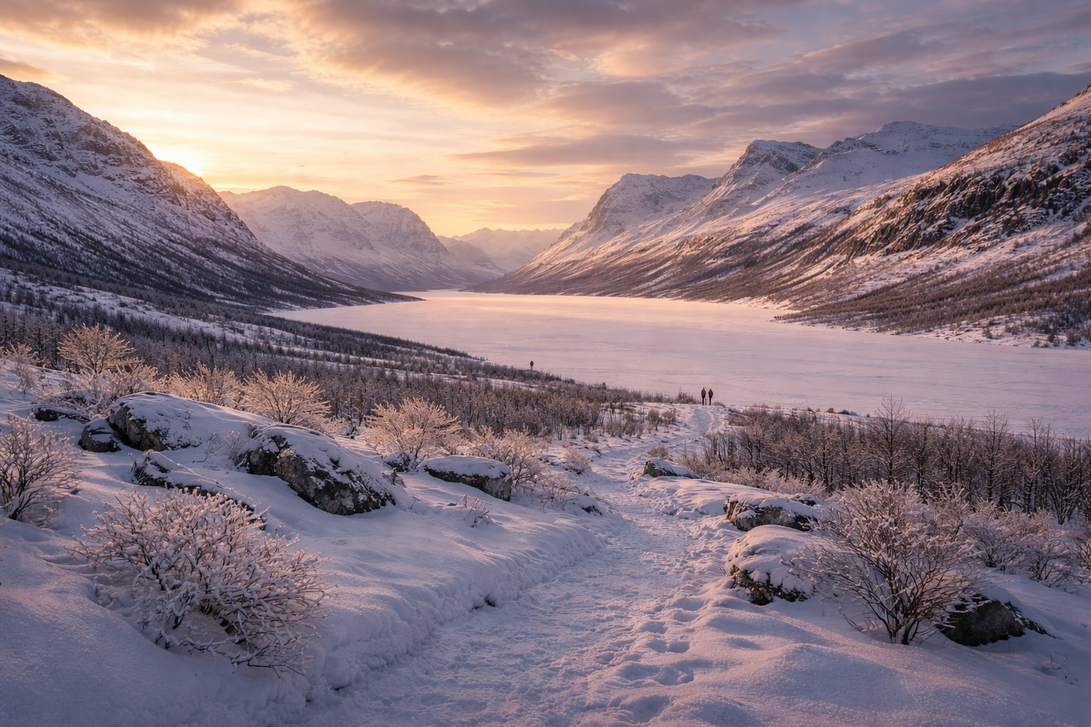 Abisko National Park and a mountain trail
