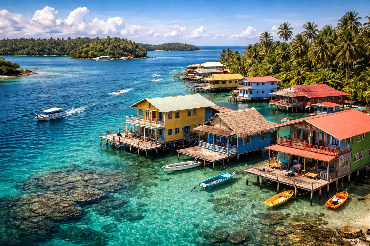 The Caribbean islands of Bocas del Toro in Panama
