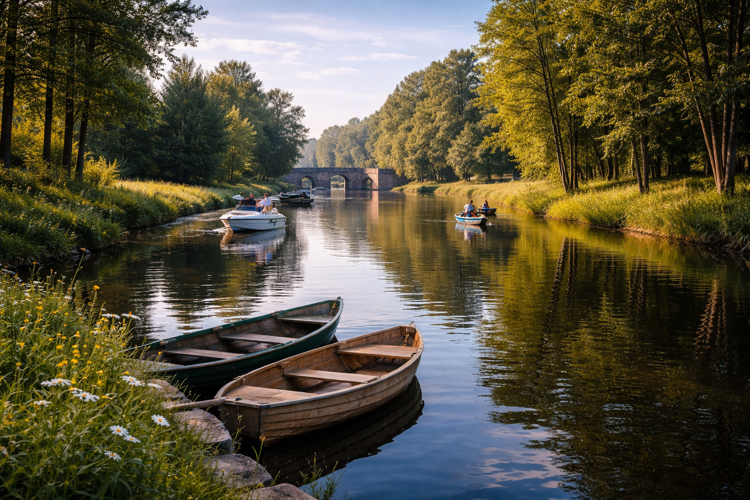水、緑、穏やかな空気に包まれたアウグストゥフ運河 - 休暇や散策に人気のスポット