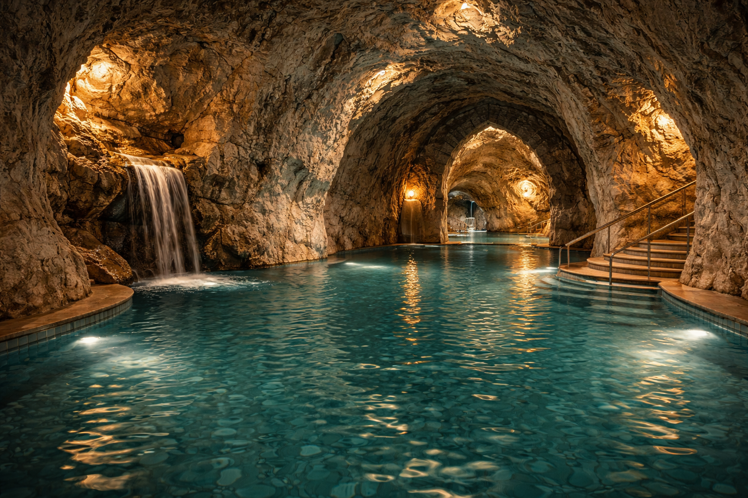 מרחצאות מערתיים במישקולץ-טפולצה בתוך גרוטות טבעיות