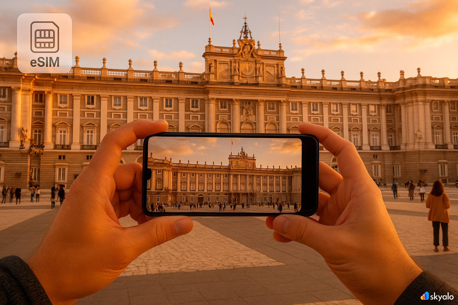 Royal Palace of Madrid, always connected everywhere thanks to active eSIM