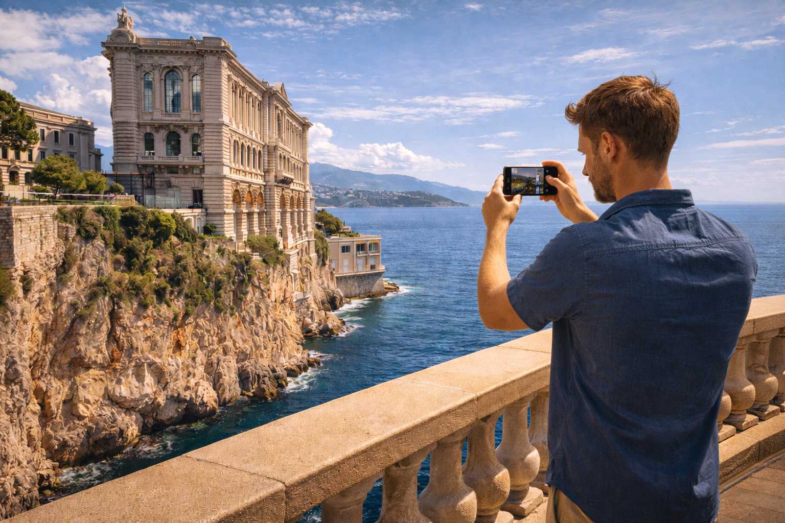 Narrow streets of Monaco-Ville old town