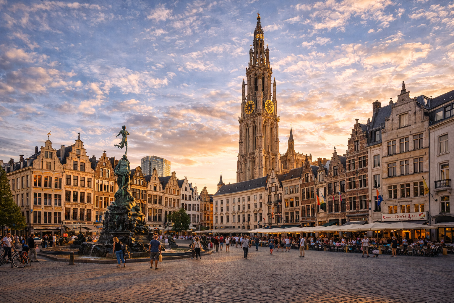 La Cattedrale di Nostra Signora e il centro storico di Anversa