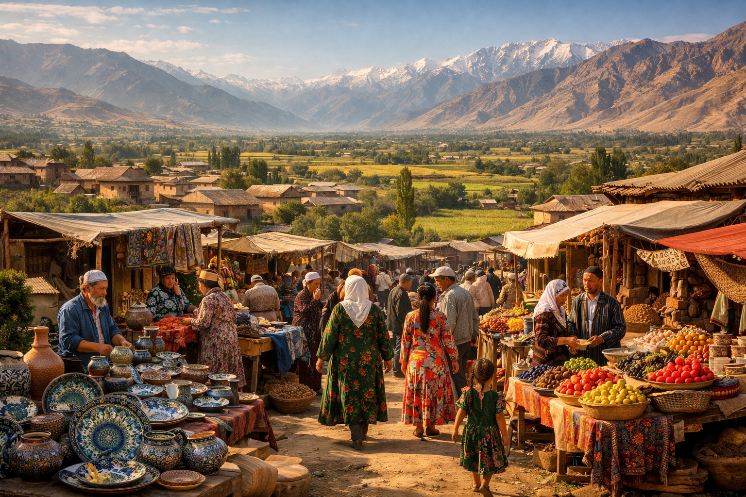 Paesaggio della Valle di Fergana