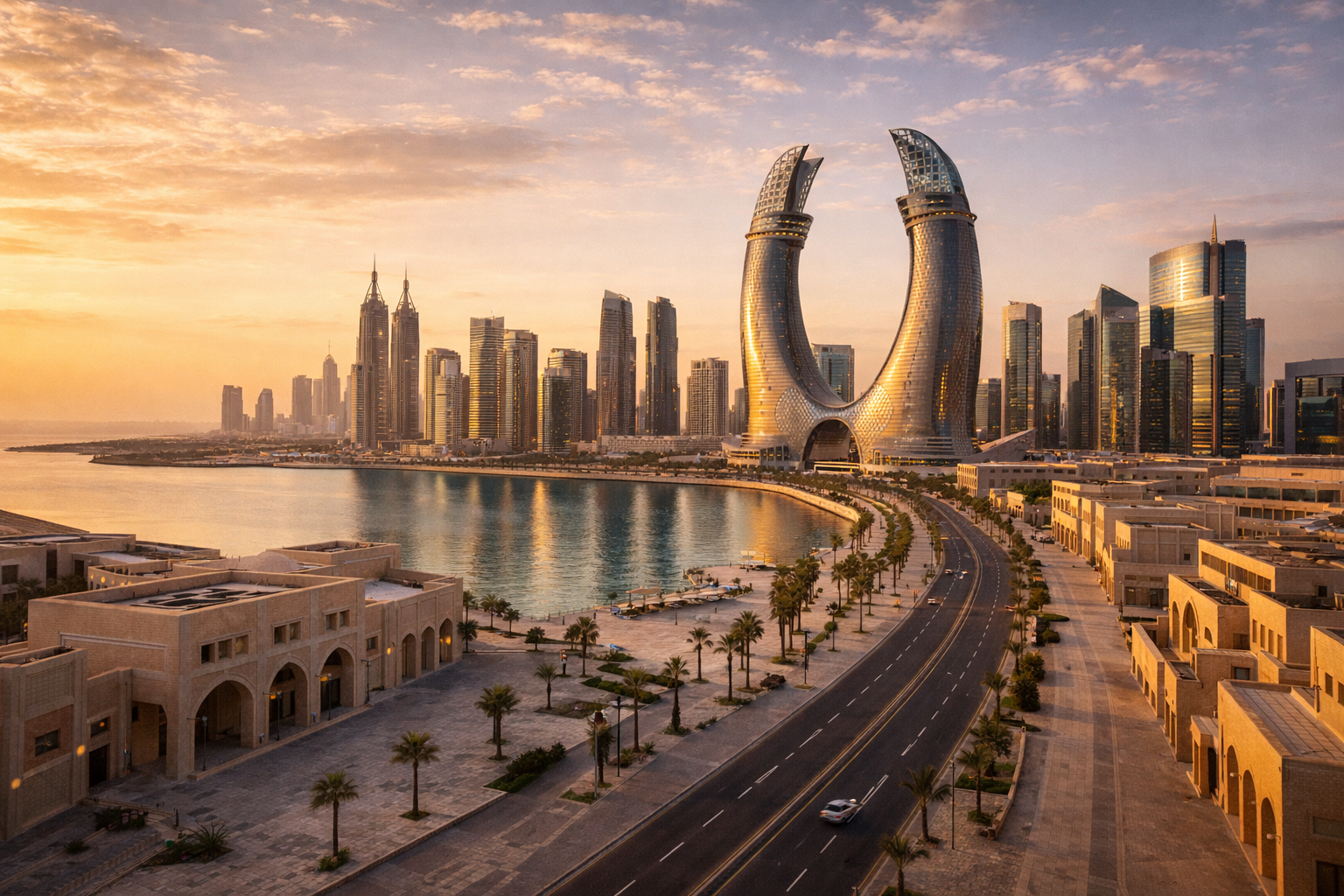 נוף עירוני מודרני של לוסייל עם אדריכלות עתידנית ורחובות רחבים