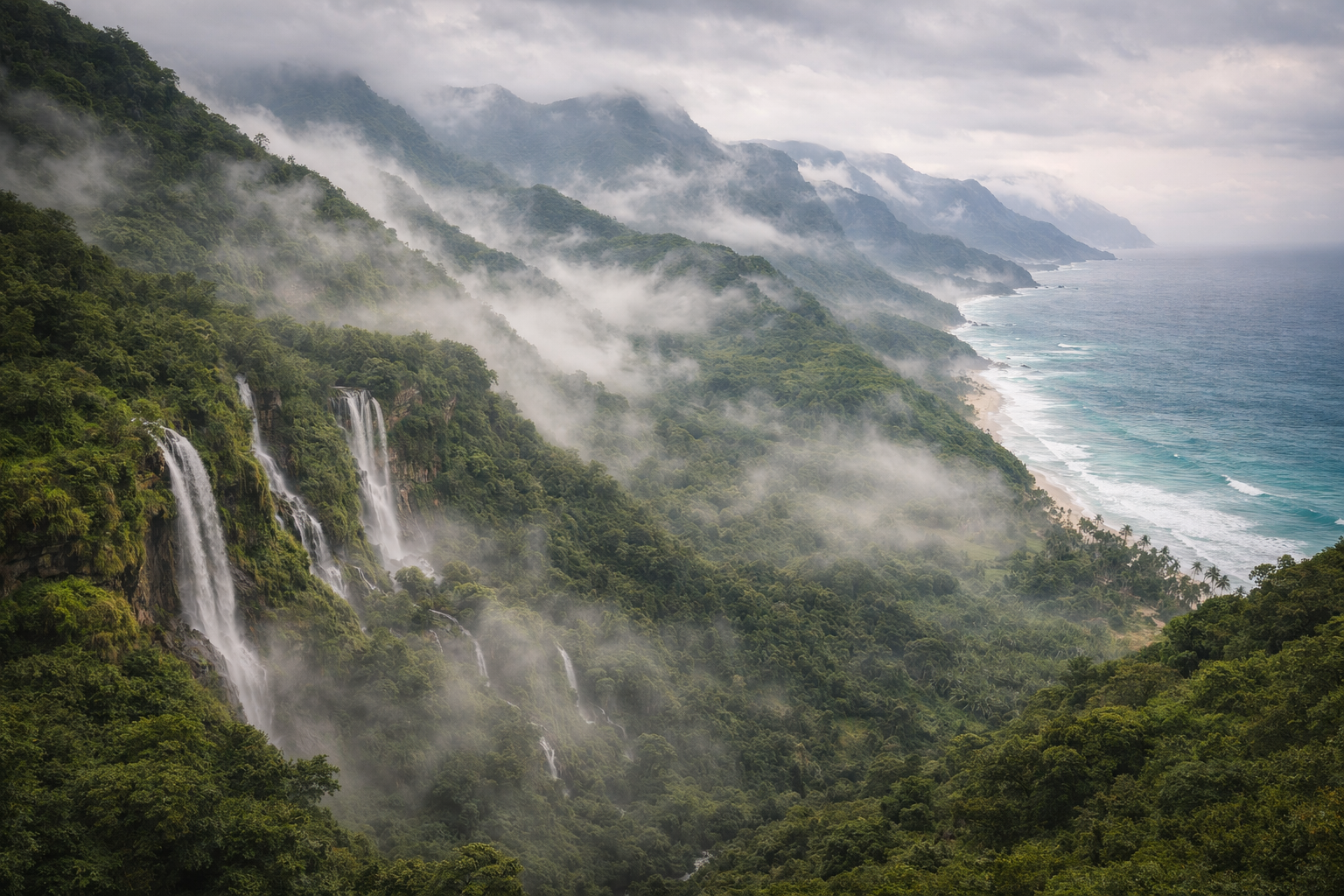 Τα πράσινα τοπία της Σαλάλα κατά την περίοδο χαρίφ