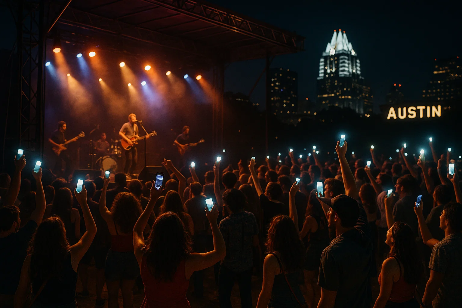 Crowd at Austin music festival