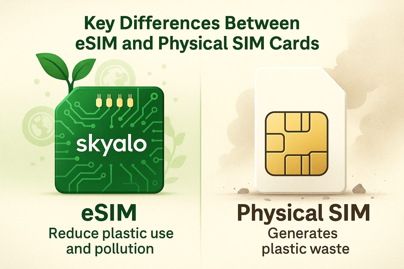 Key differences: eSIM wins on flexibility, security, and sustainability.