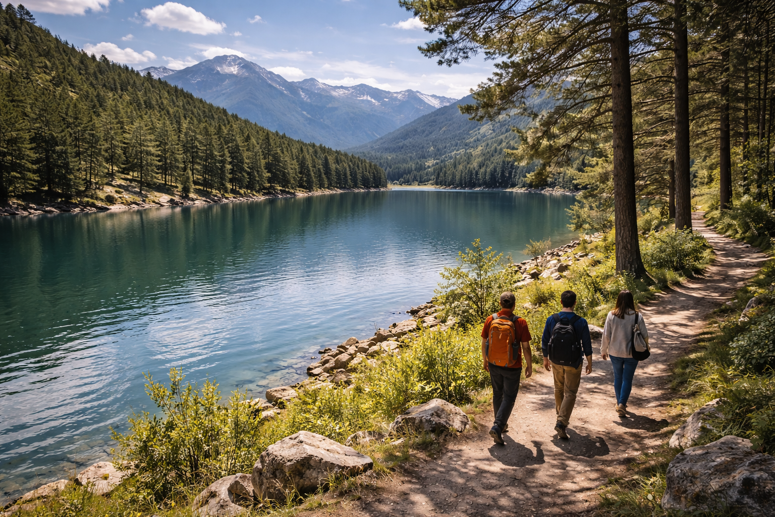 Engolasters Lake Andorra mountain lake