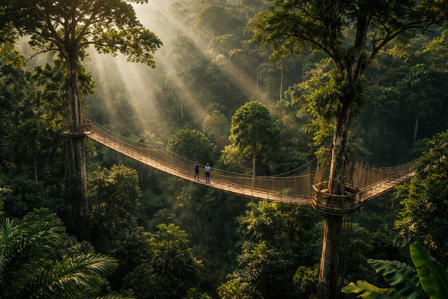 Suspension bridges in Kakum National Park