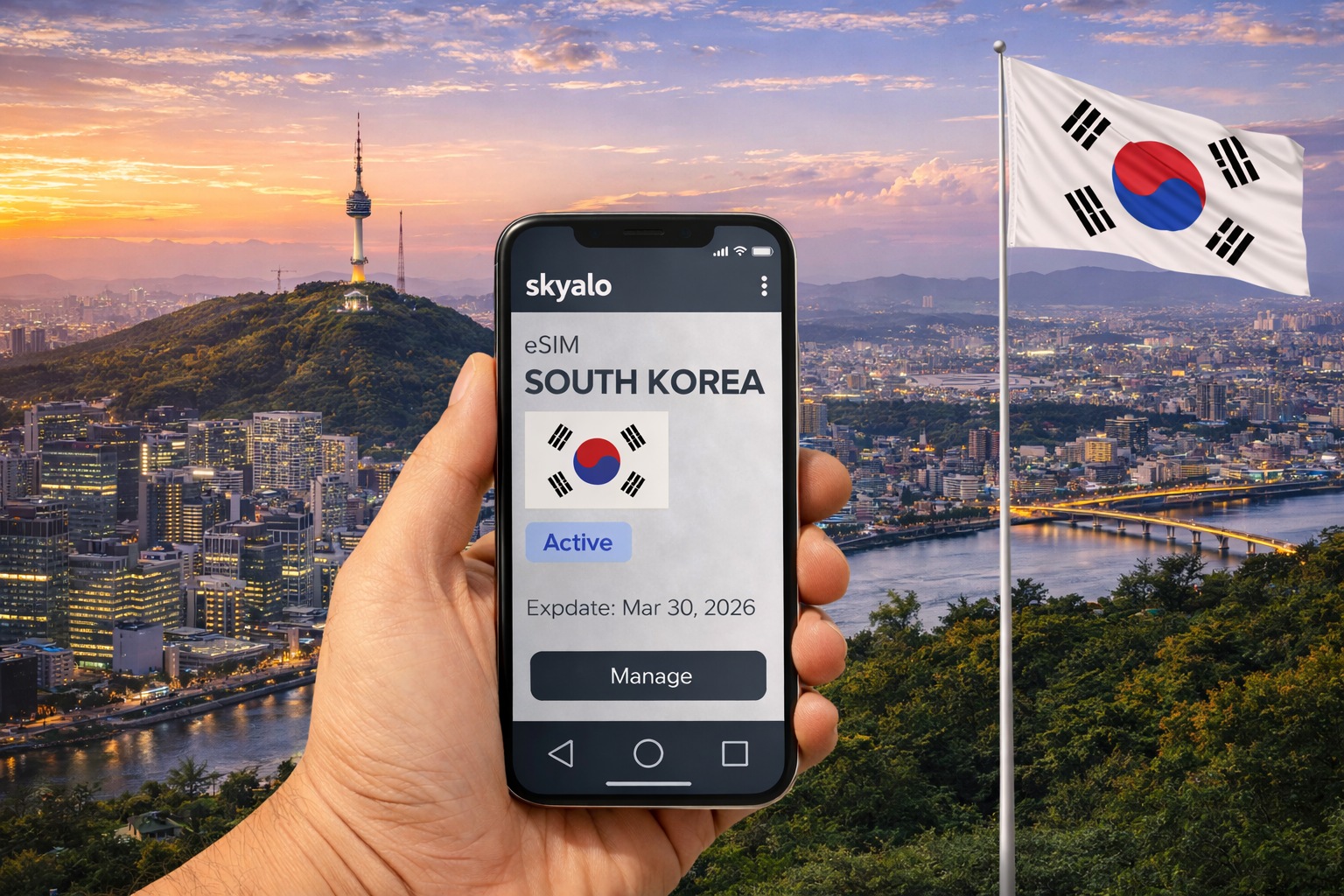 powtórz taki obraz dla kraju Republika Korei na tle krajobrazu kraju 