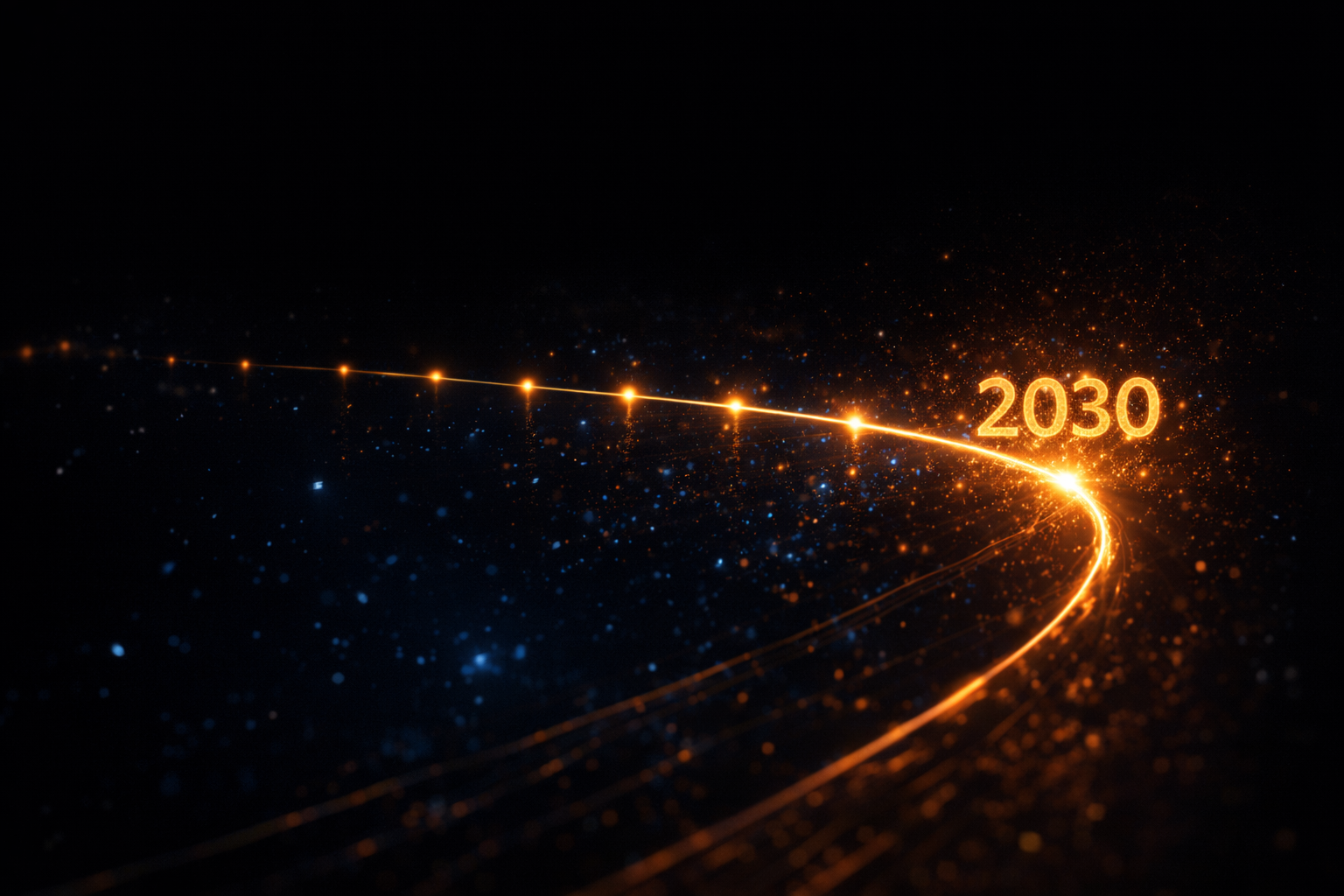 A glowing node with a subtle 6G symbol inside