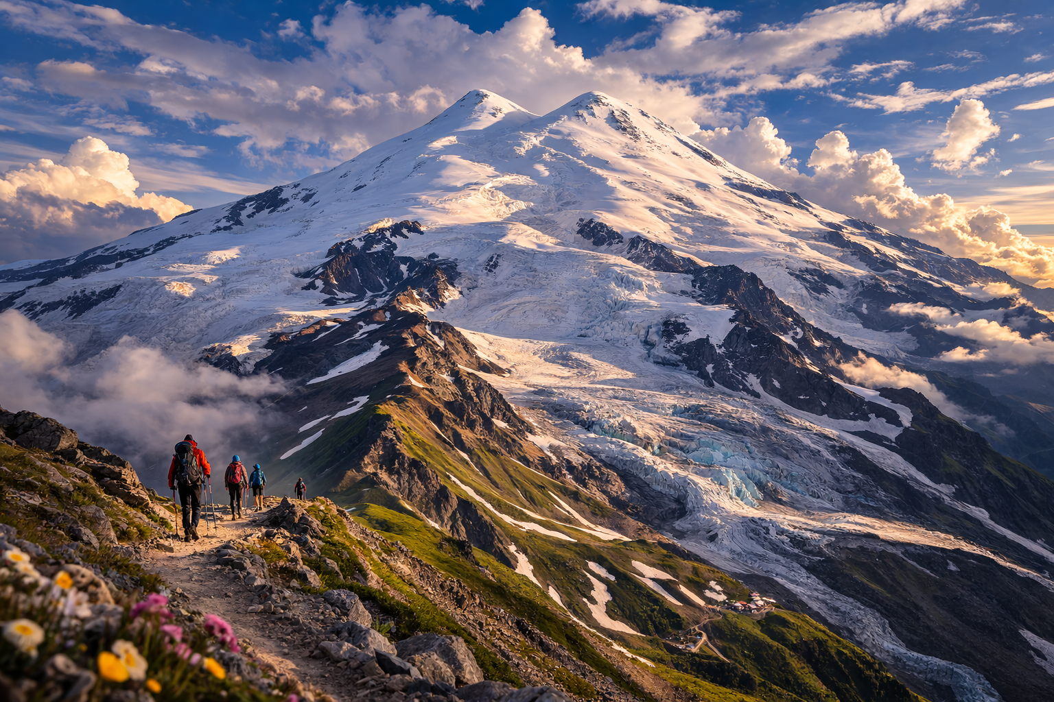 Monte Elbrus - la vetta più alta d’Europa.