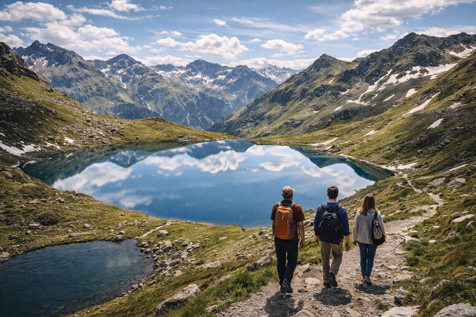 Tristaina Lakes Andorra mountain lakes