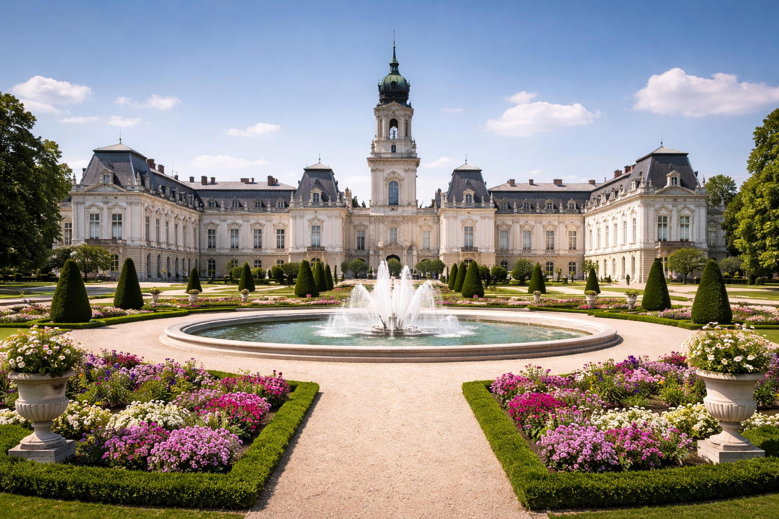 ארמון פשטטיץ’ בקסטהיי עם גן ואדריכלות