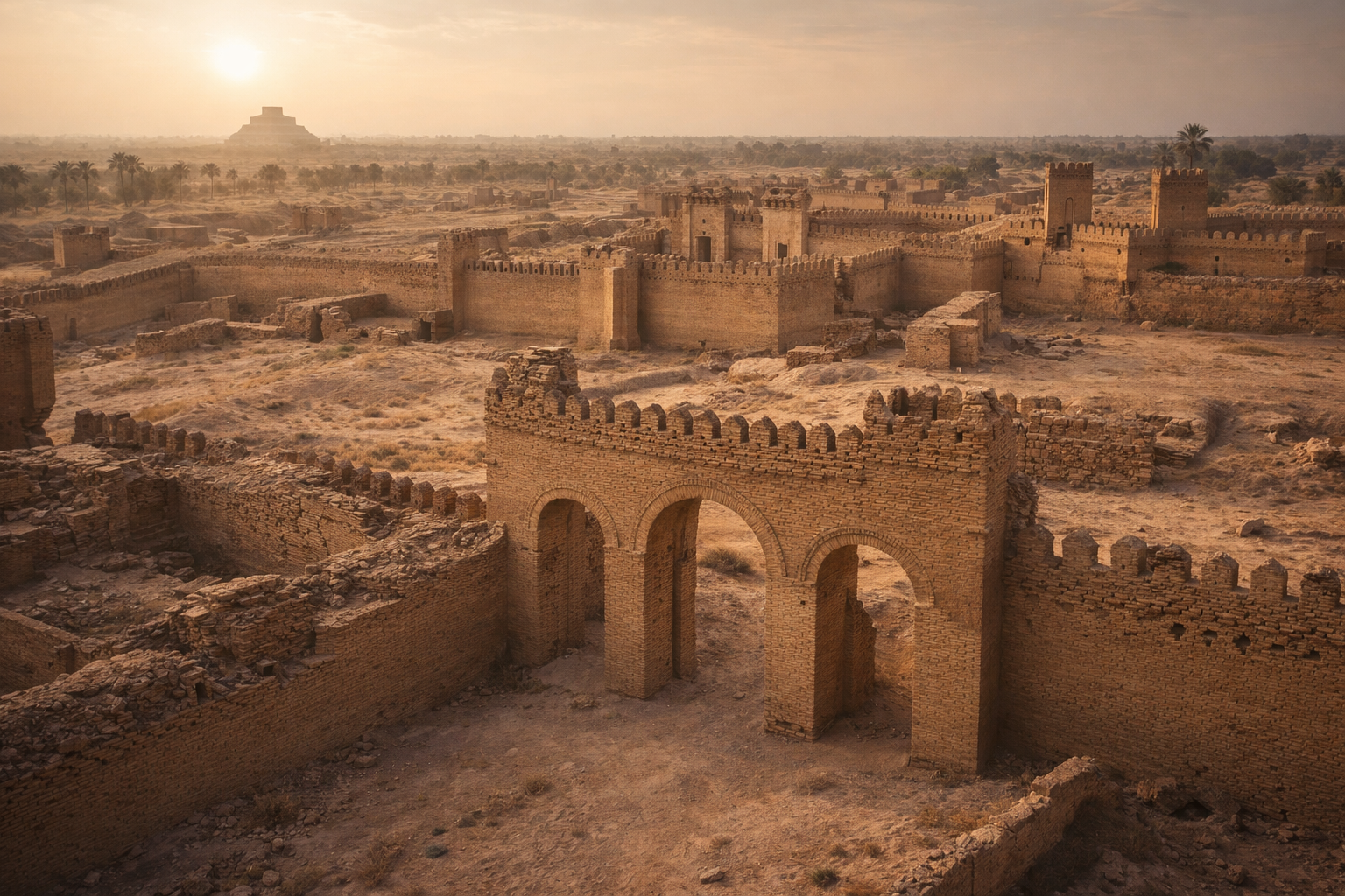 La antigua ciudad de Babilonia en Irak