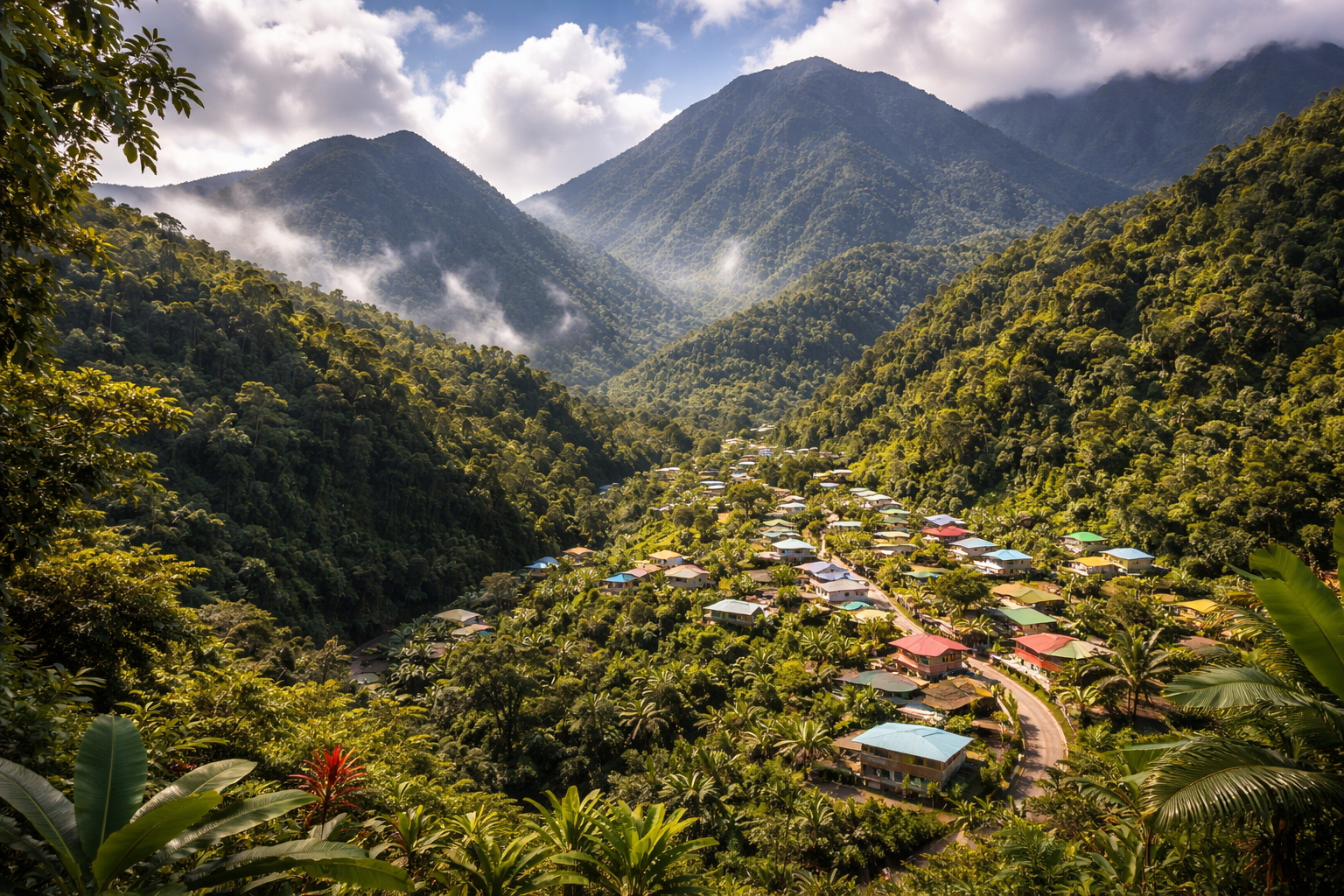 Górska wioska Laudat
