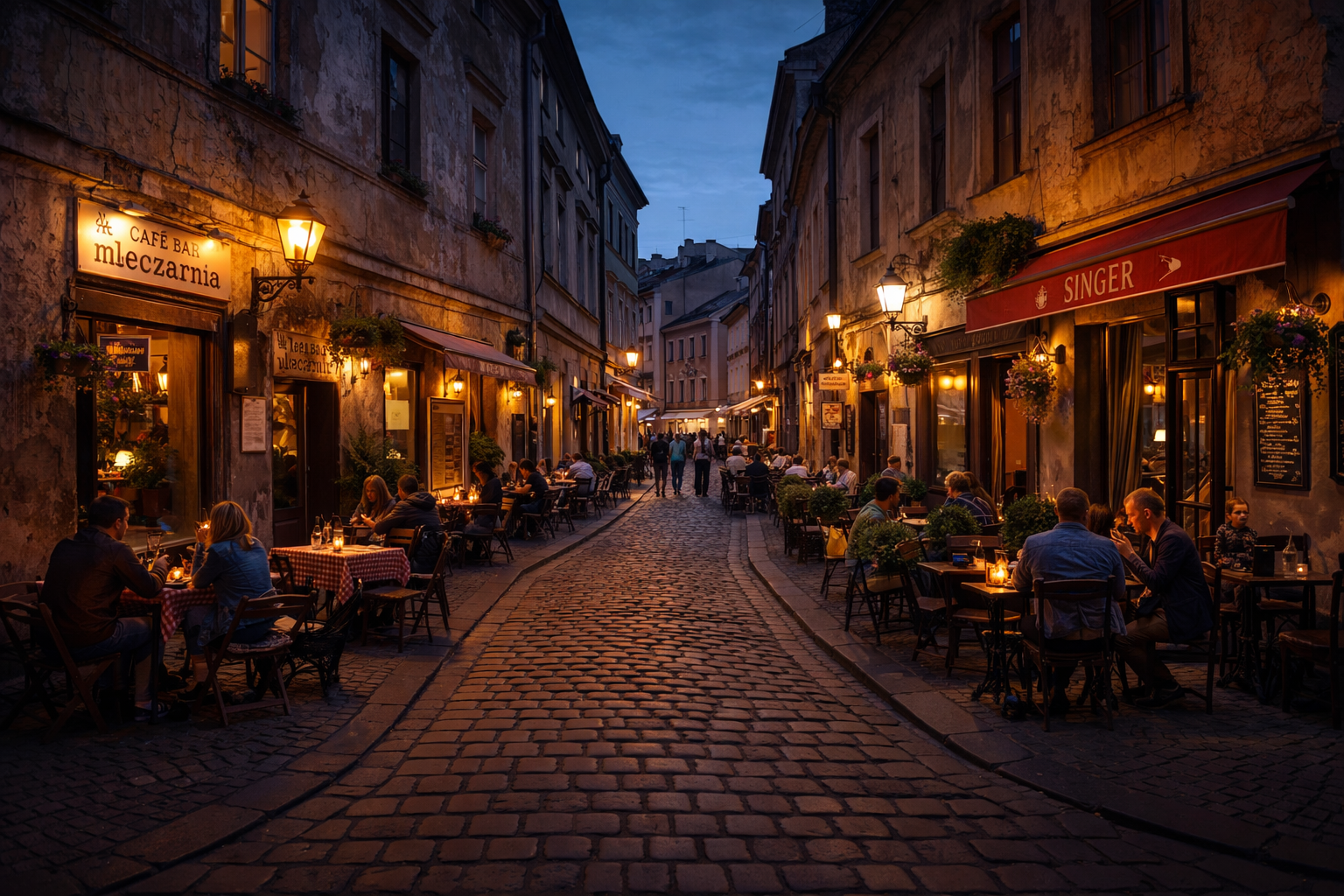 شوارع تاريخية في حي كازيميج بكراكوف