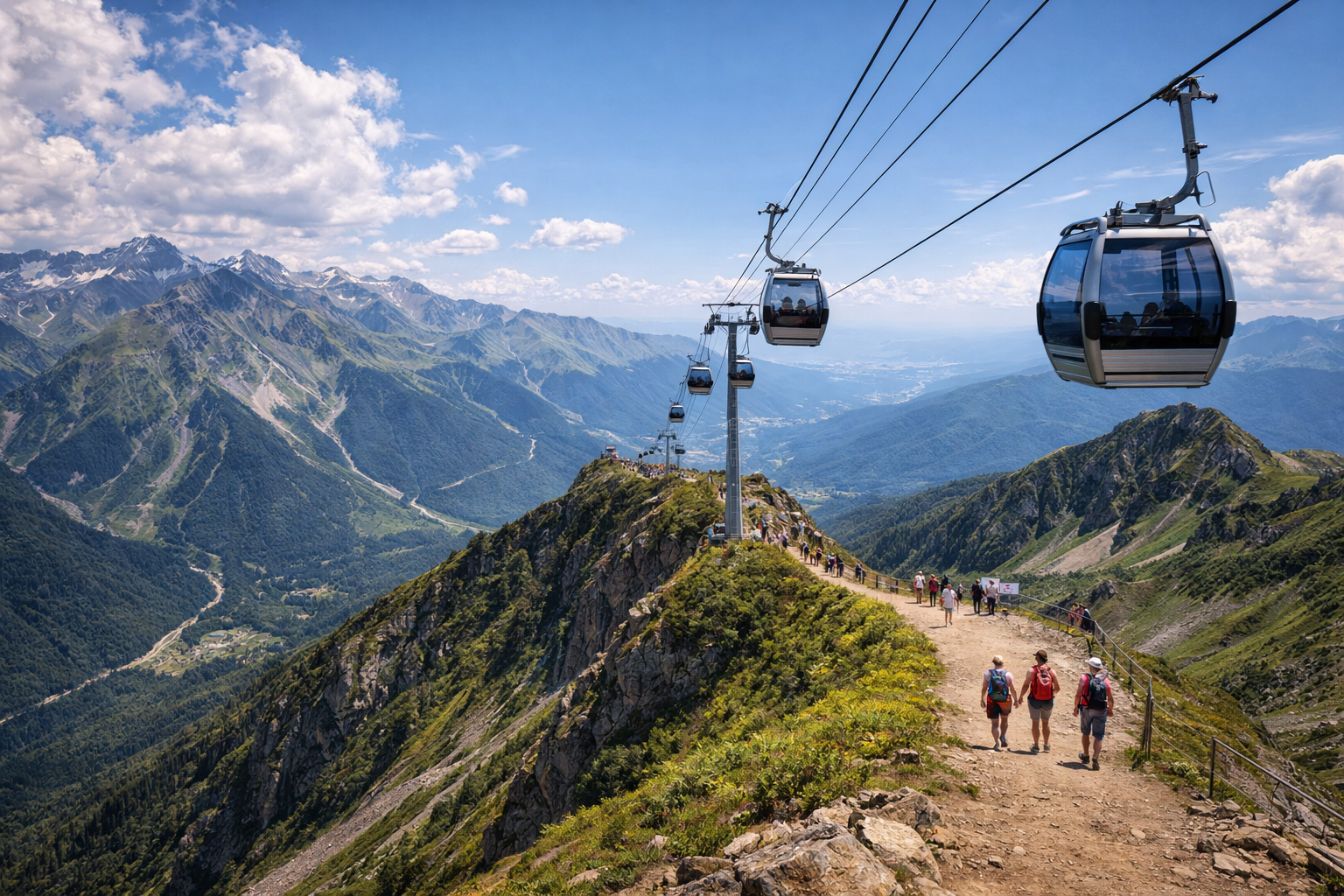 Località montana di Krasnaya Polyana vicino a Sochi.