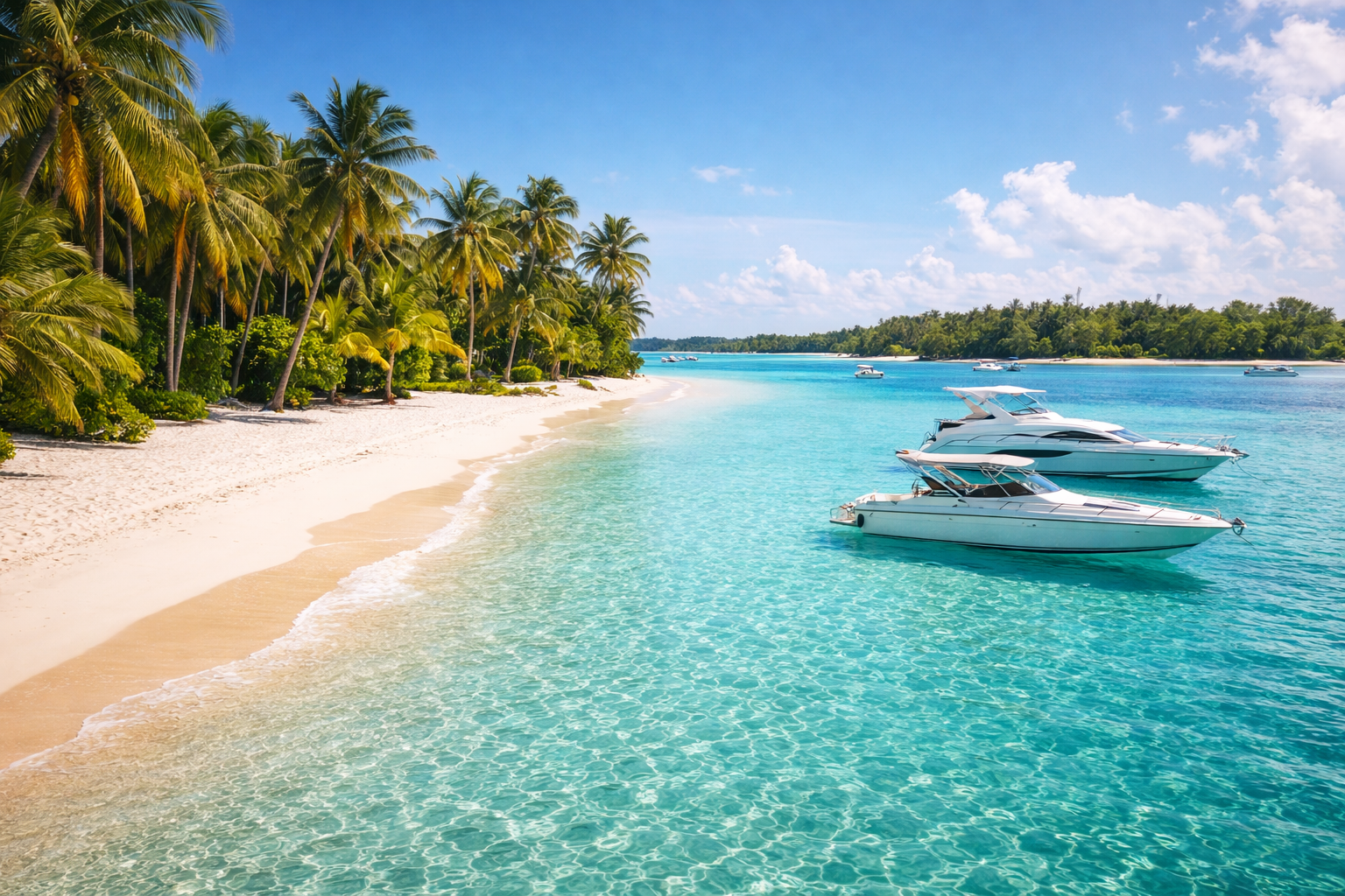 Île aux Cerfs in Mauritius with a white sandy beach, clear lagoon, palm trees, and a bright tropical atmosphere