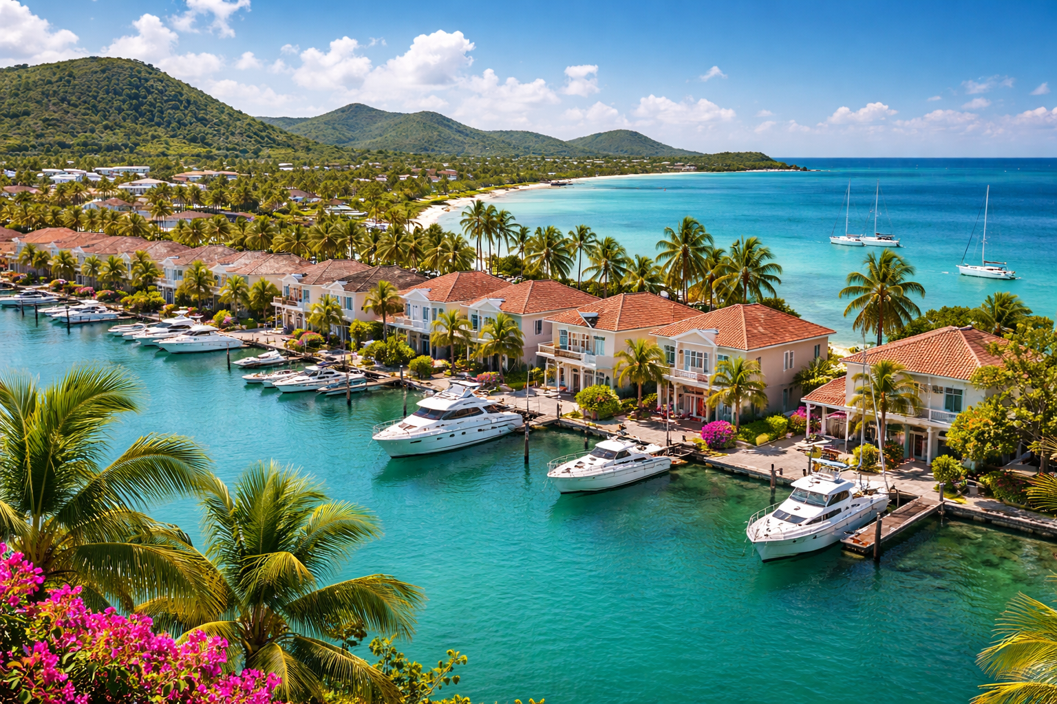 Jolly Harbour — a resort area