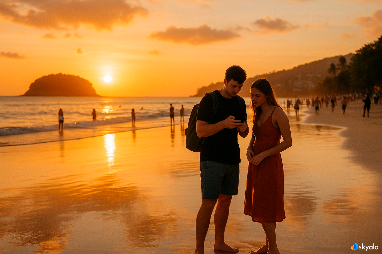 Закат на Кате — брони и карты под рукой благодаря eSIM Skyalo